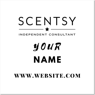 scentsy independent consultant gift ideas with custom name and website Posters and Art